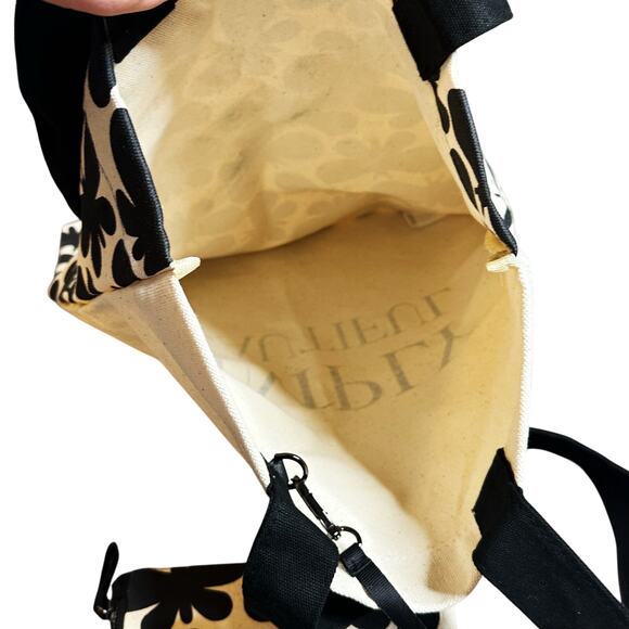 MaxMara Weekend Tote Bag Butterfly Print Cream and Black 100% Cotton Designer - Picture 7 of 14